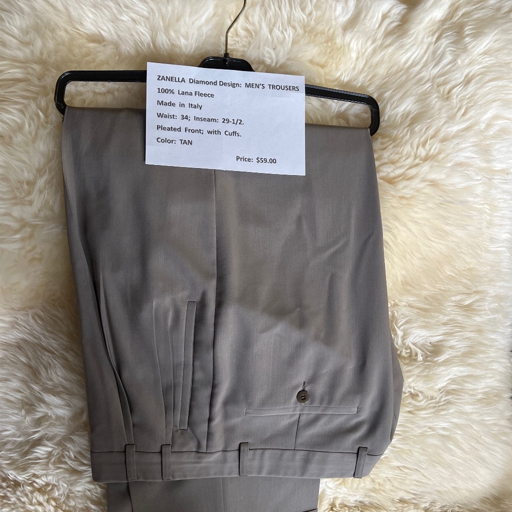 ZANELLA MEN’S. DRESS. TROUSER